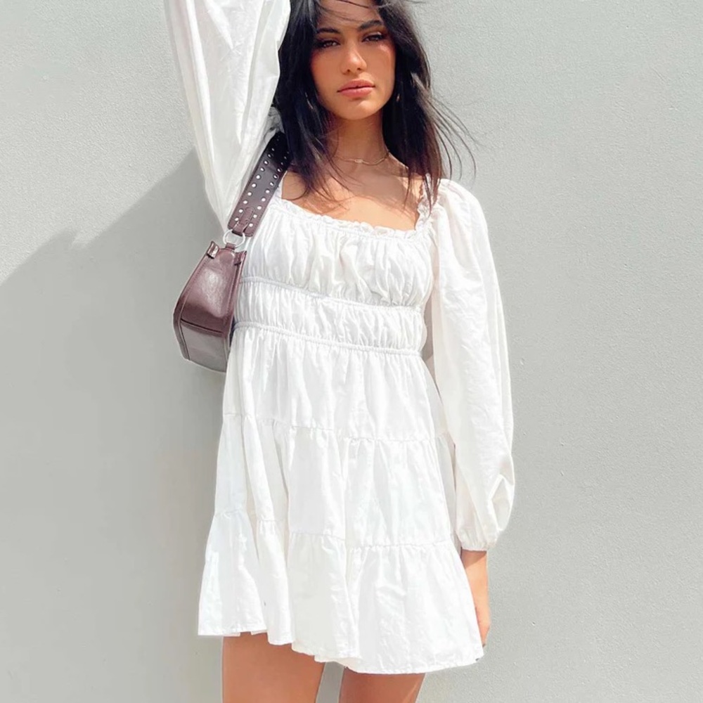 Altar'd State White Long-Sleeve Dress, size M